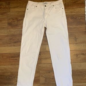 Kenneth Cole Reaction White Boyfriend Pants